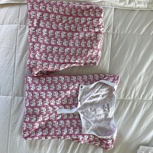 Roller rabbit pink elephant pajamas